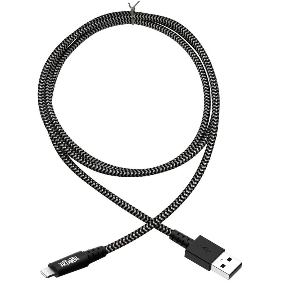 Tripp Lite M100-003-Hd Heavy-Duty Usb-A To Lightning Sync/Charge Cable, Mfi Certified - M/M, Usb 2.0, 3 Ft. (0.91 M)