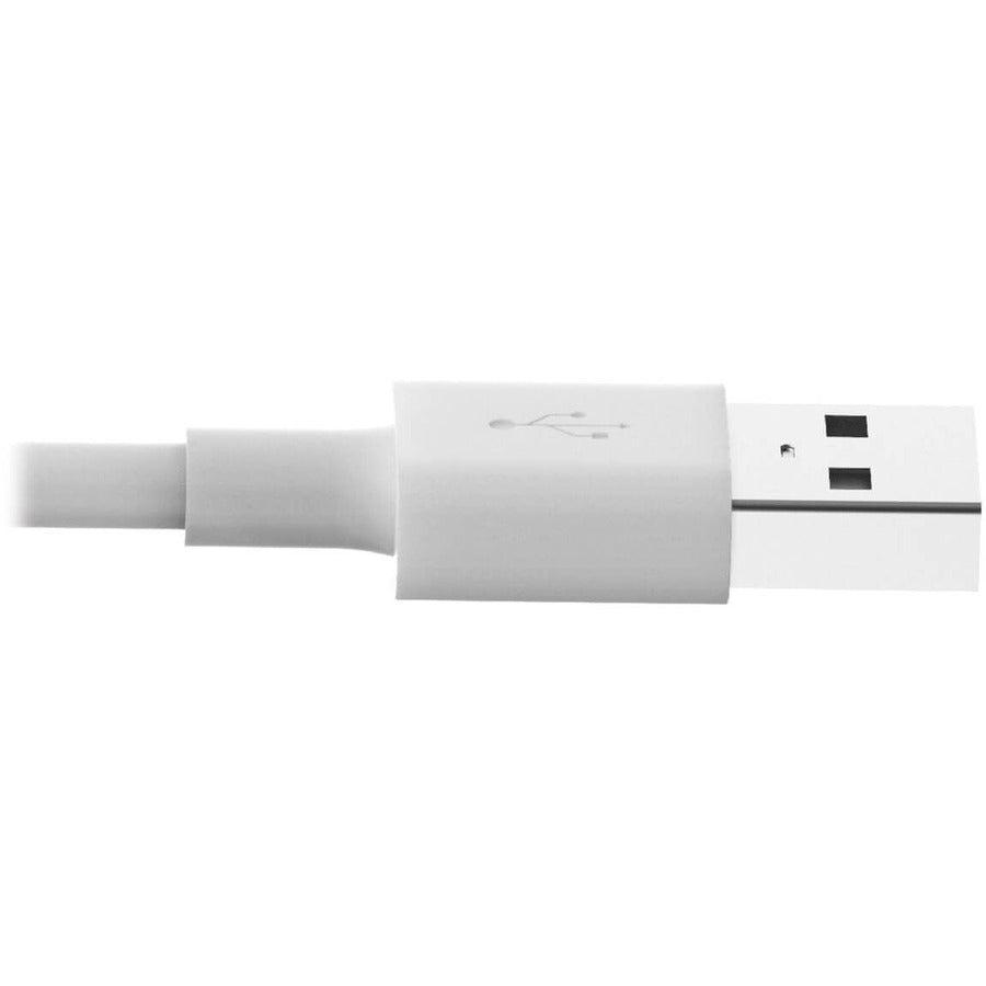 Tripp Lite M100-003-Wh Usb-A To Lightning Sync/Charge Cable, Mfi Certified - White, M/M, Usb 2.0, 3 Ft. (0.91 M)