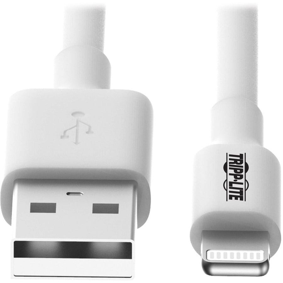 Tripp Lite M100-006-Wh Usb-A To Lightning Sync/Charge Cable, Mfi Certified - White, M/M, Usb 2.0, 6 Ft. (1.83 M)