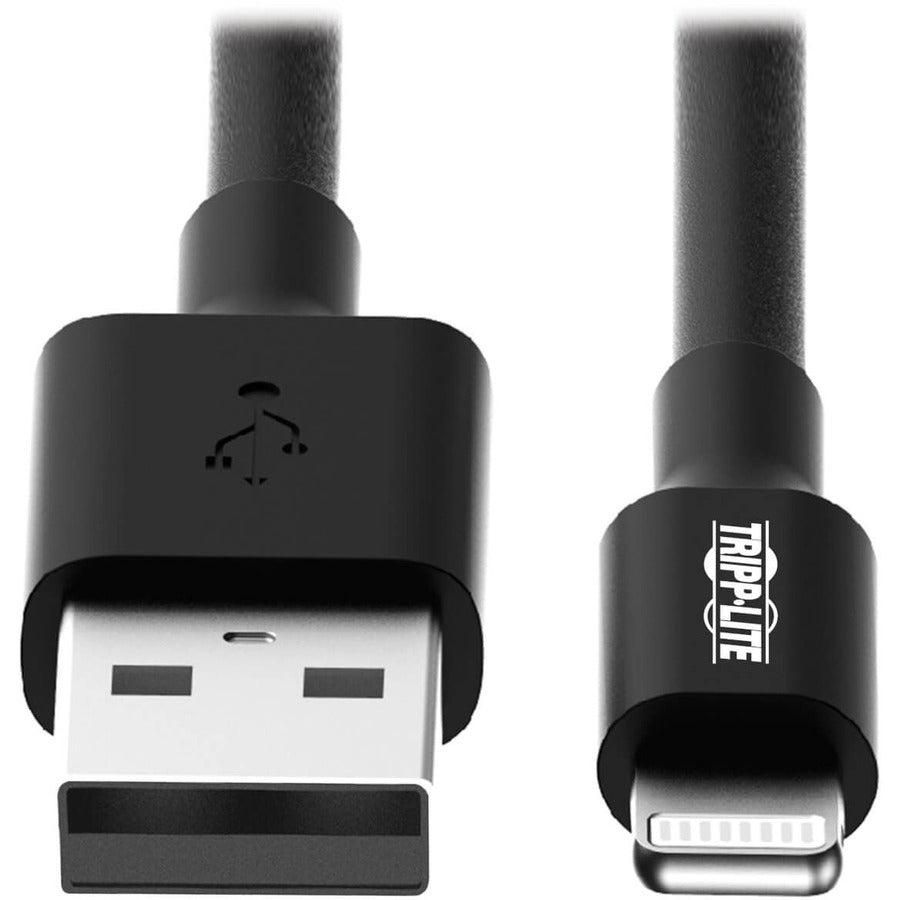Tripp Lite M100-010-Bk Usb-A To Lightning Sync/Charge Cable, Mfi Certified - Black, M/M, Usb 2.0, 10 Ft. (3.05 M)