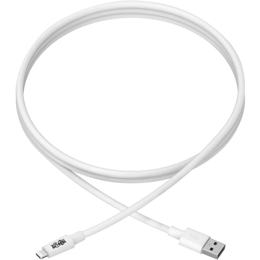 Tripp Lite M100-010-Wh Usb-A To Lightning Sync/Charge Cable, Mfi Certified - White, M/M, Usb 2.0, 10 Ft. (3.05 M)