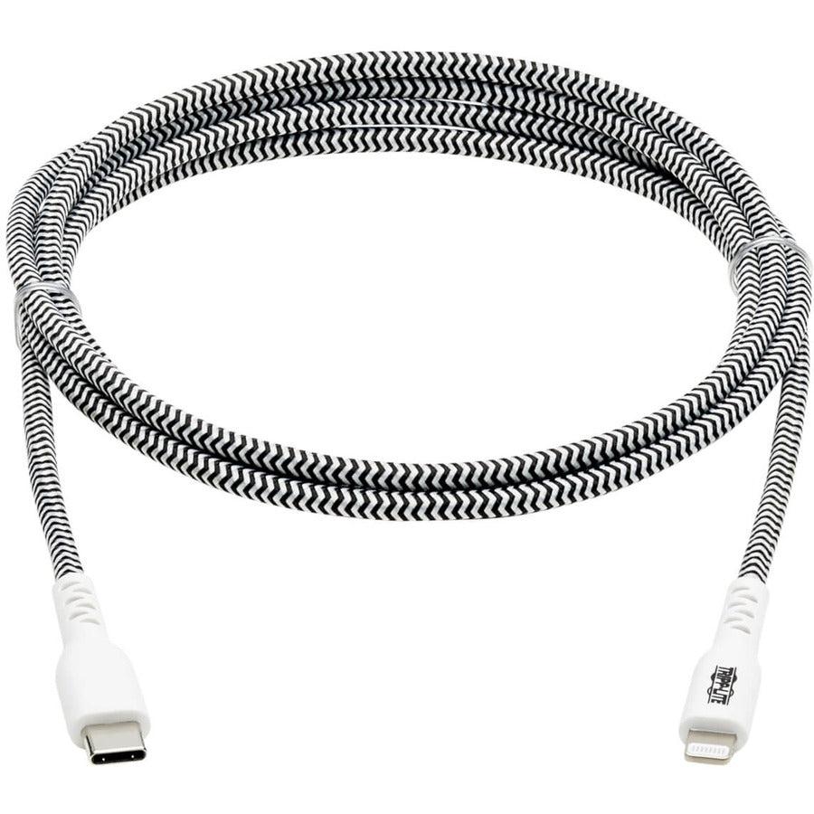 Tripp Lite M102-006-Hd Heavy-Duty Usb-C To Lightning Sync/Charge Cable, Mfi Certified - M/M, Usb 2.0, 6 Ft. (1.83 M)