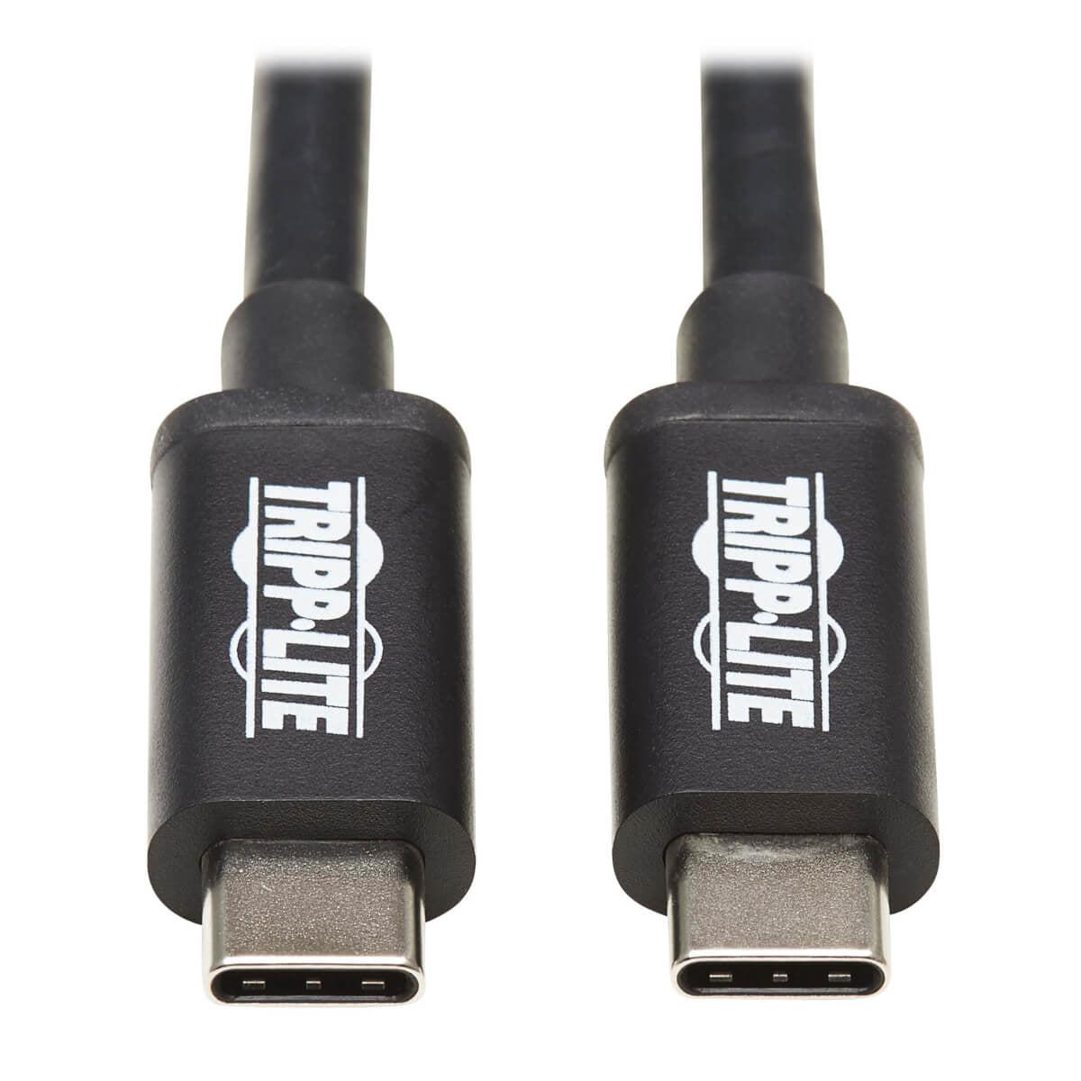 Tripp Lite Mtb3-00M5-5A-B Thunderbolt 3 Passive Cable (M/M) - 40 Gbps, 5A 100W Power Delivery, 4K/60 Hz, 0.5 M (1.6 Ft.), Black
