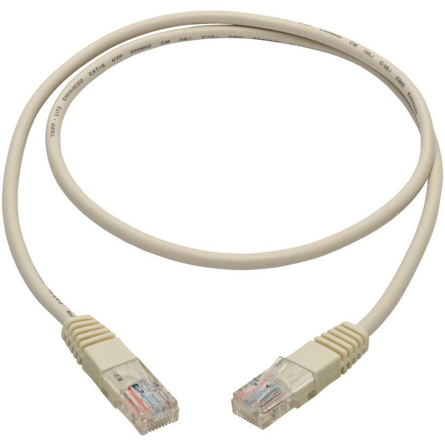 Tripp Lite N002-003-Wh Cat5E 350 Mhz Molded (Utp) Ethernet Cable (Rj45 M/M) - White, 3 Ft. (0.91 M)