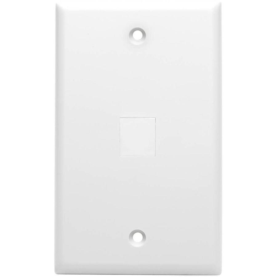 Tripp Lite N040-010-Wh Snap-In Blank Keystone Jack Insert, White, 10 Pack, Taa