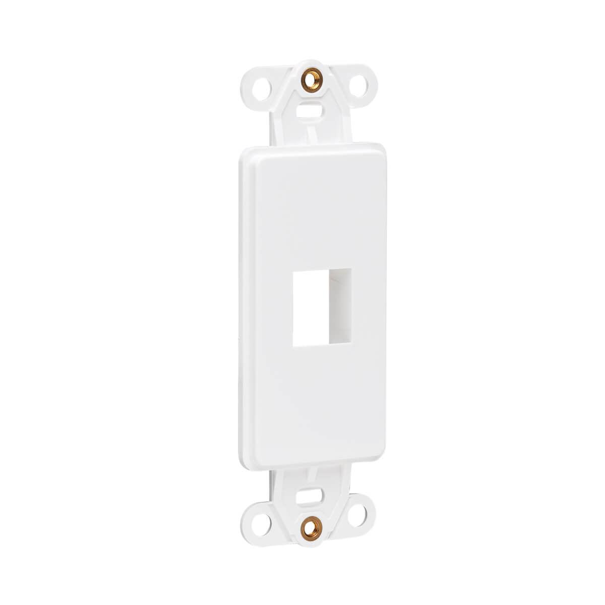 Tripp Lite N042D-001V-Wh Center Plate Insert, Decora Style - Vertical, 1 Port
