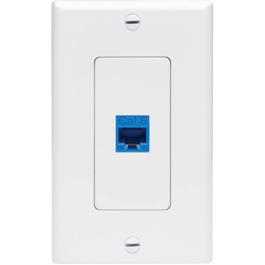 Tripp Lite N042D-001V-Wh Center Plate Insert, Decora Style - Vertical, 1 Port