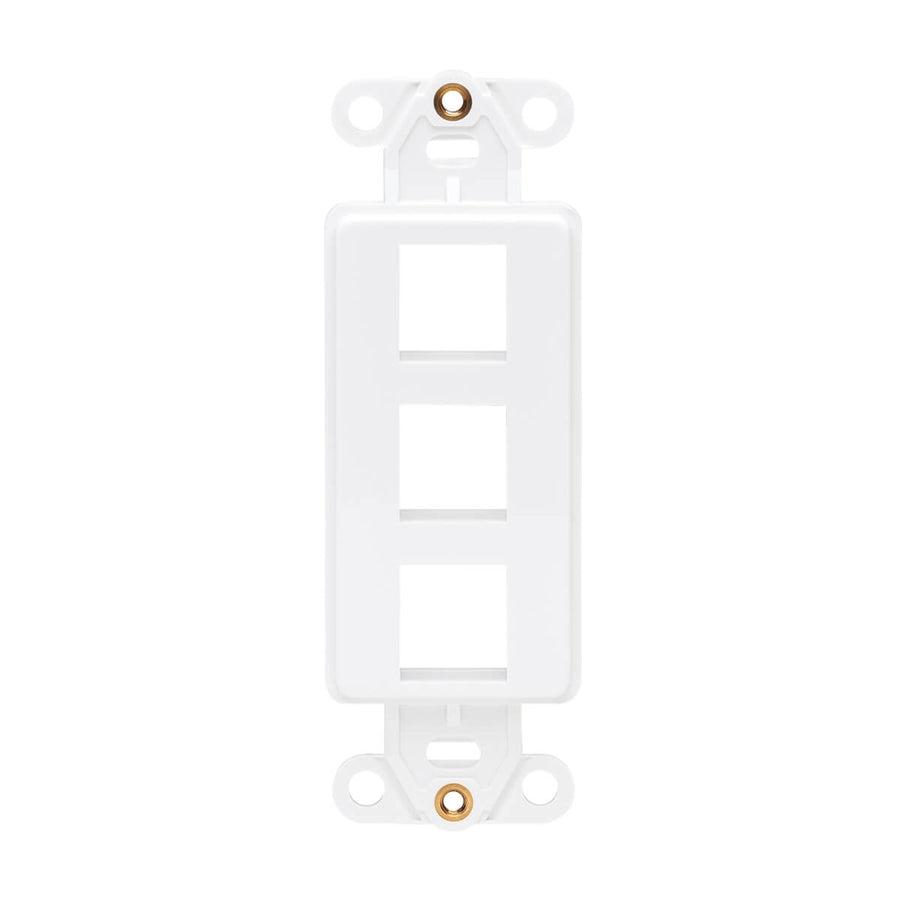 Tripp Lite N042D-003V-Wh Center Plate Insert, Decora Style - Vertical, 3 Ports