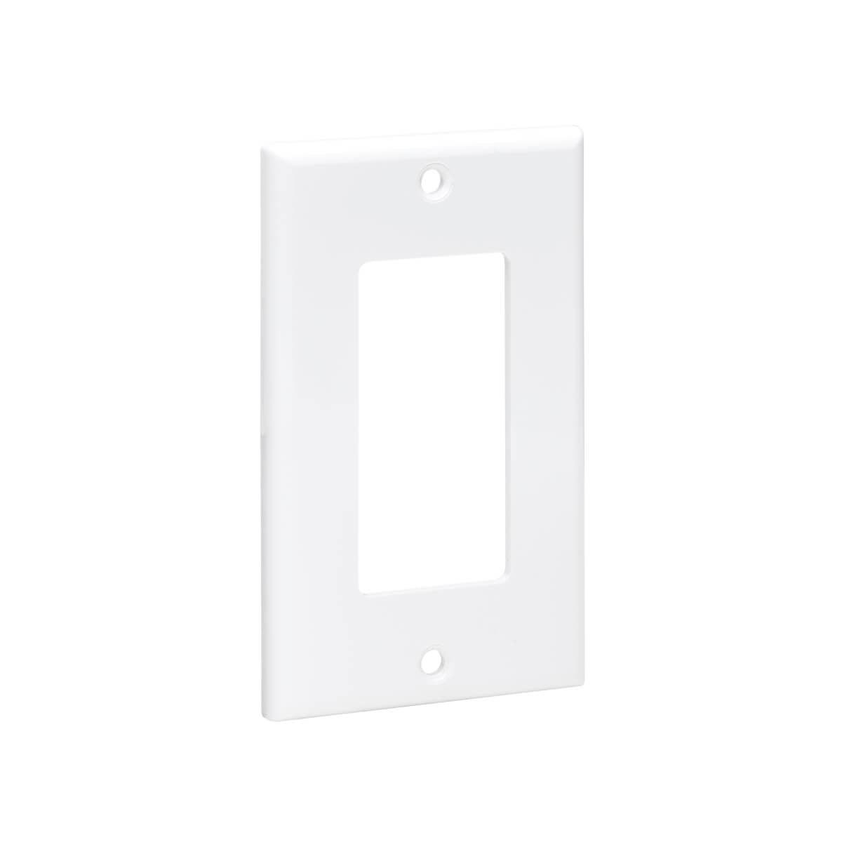 Tripp Lite N042D-100-Wh Single-Gang Faceplate, Decora Style - Vertical, White