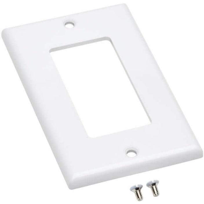 Tripp Lite N042D-100-Wh Single-Gang Faceplate, Decora Style - Vertical, White