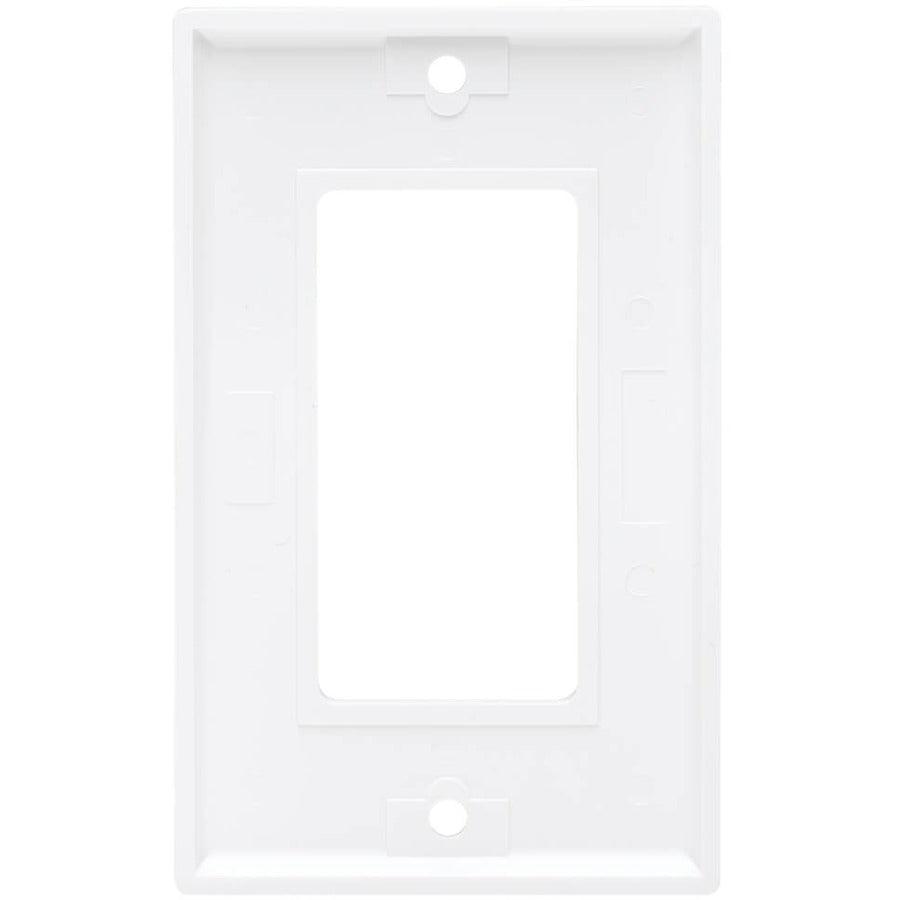 Tripp Lite N042D-100-Wh Single-Gang Faceplate, Decora Style - Vertical, White