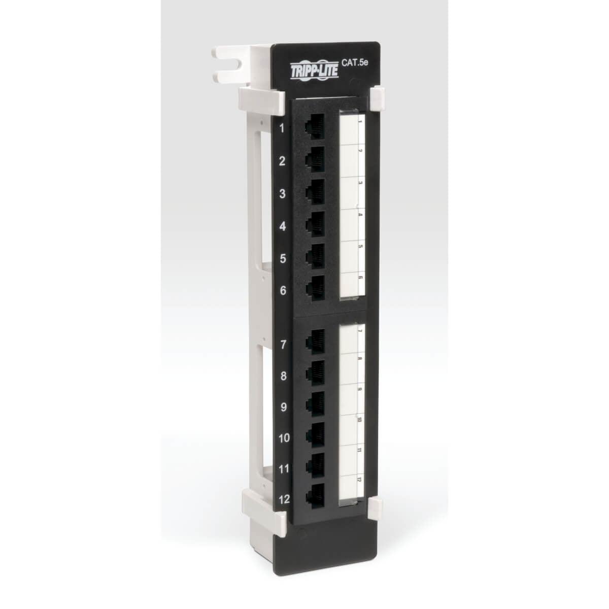 Tripp Lite N050-012 12-Port Wall-Mount Cat5E Patch Panel,