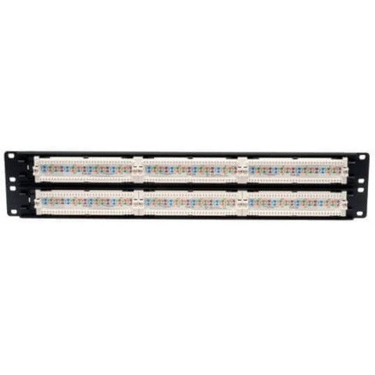 Tripp Lite N052-048 48-Port 2U Rack-Mount Cat5E 110 Patch Panel, 568B, Rj45 Ethernet, Taa