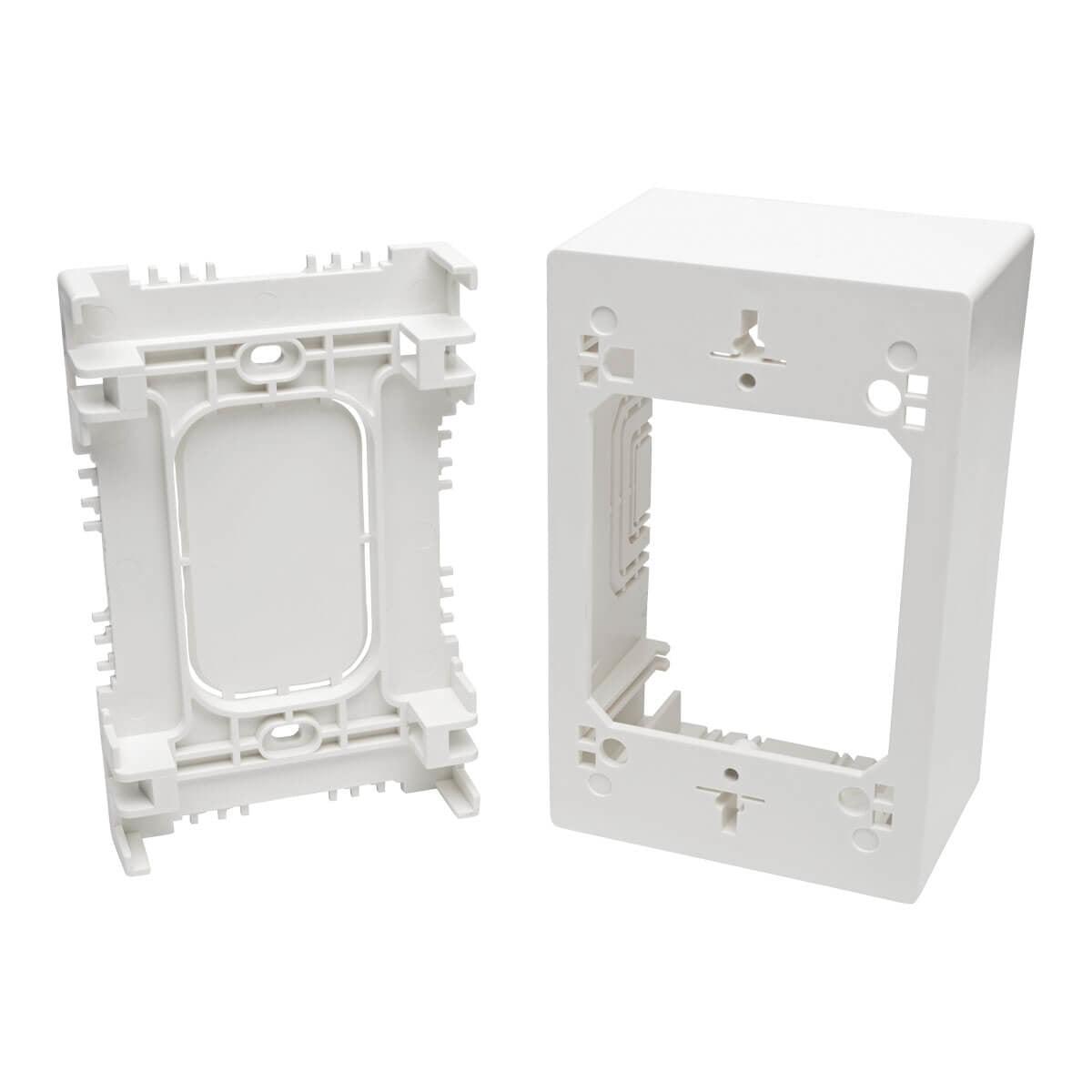Tripp Lite N080-Smb1-Wh Single-Gang Surface-Mount Back Box, White, Taa