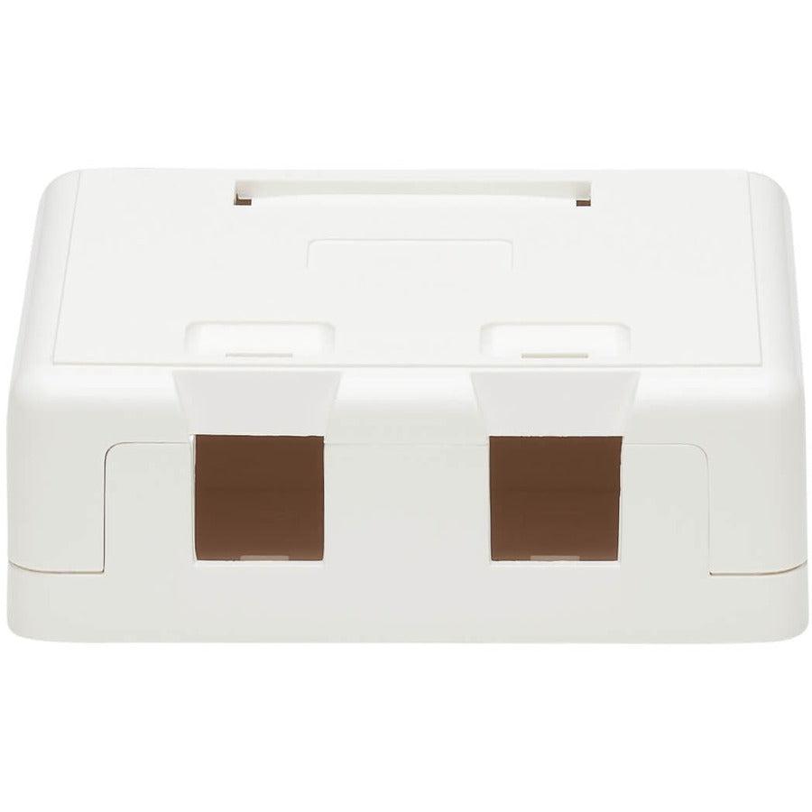 Tripp Lite N082-002-Wh Surface-Mount Box For Keystone Jacks - 2 Ports, White