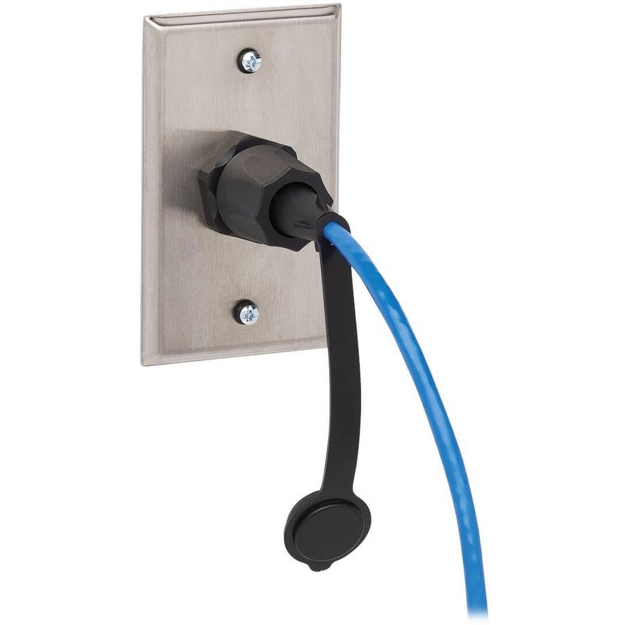 Tripp Lite N200P-033Bl-Ind Industrial Cat6 Utp Ethernet Cable (Rj45 M/M), 100W Poe, Cmr-Lp, Ip68, Blue, 33 Ft. (10.05 M)