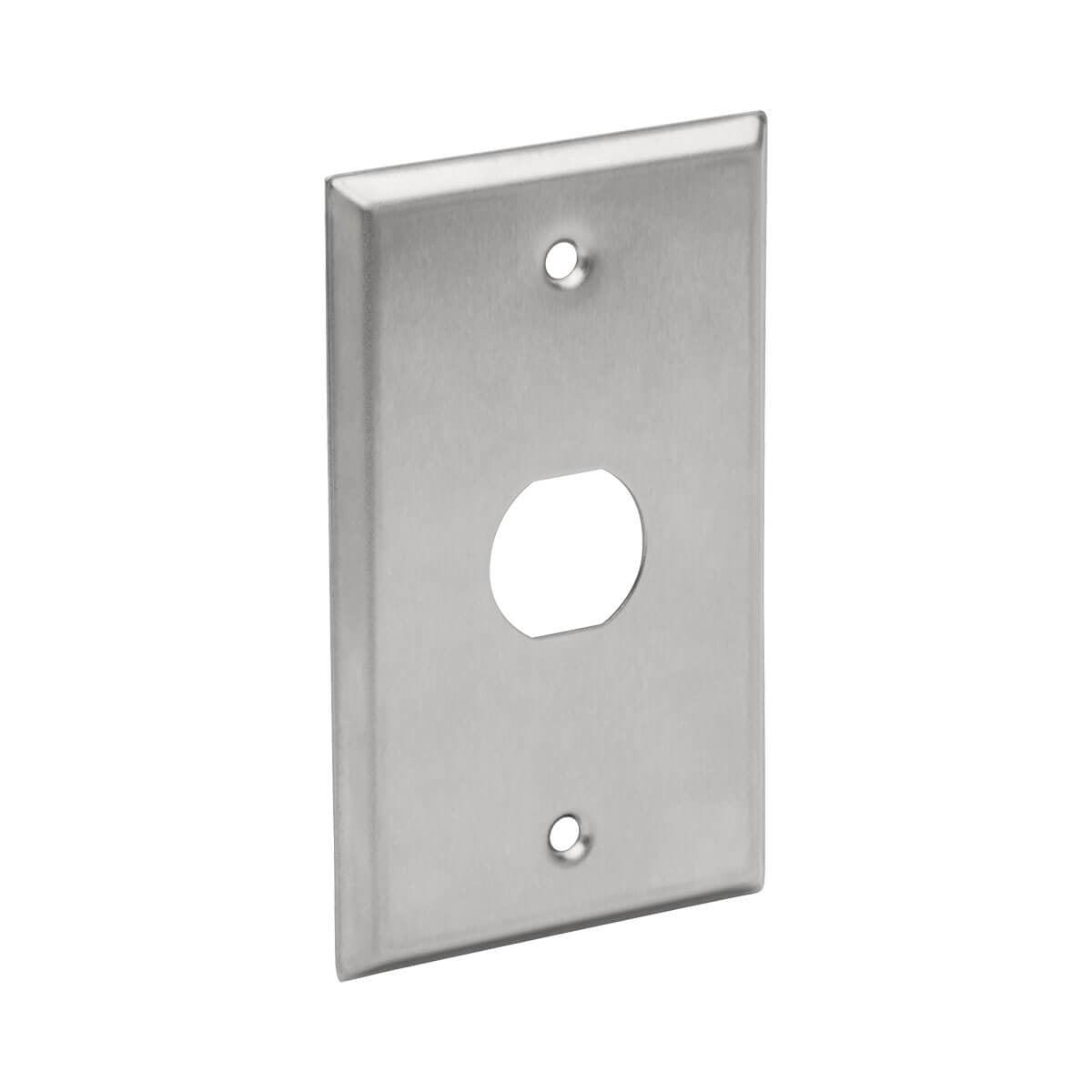 Tripp Lite N206-Fp01-Ind 1-Port Single Gang Faceplate, Stainless Steel, Industrial Grade, Ip44, Taa