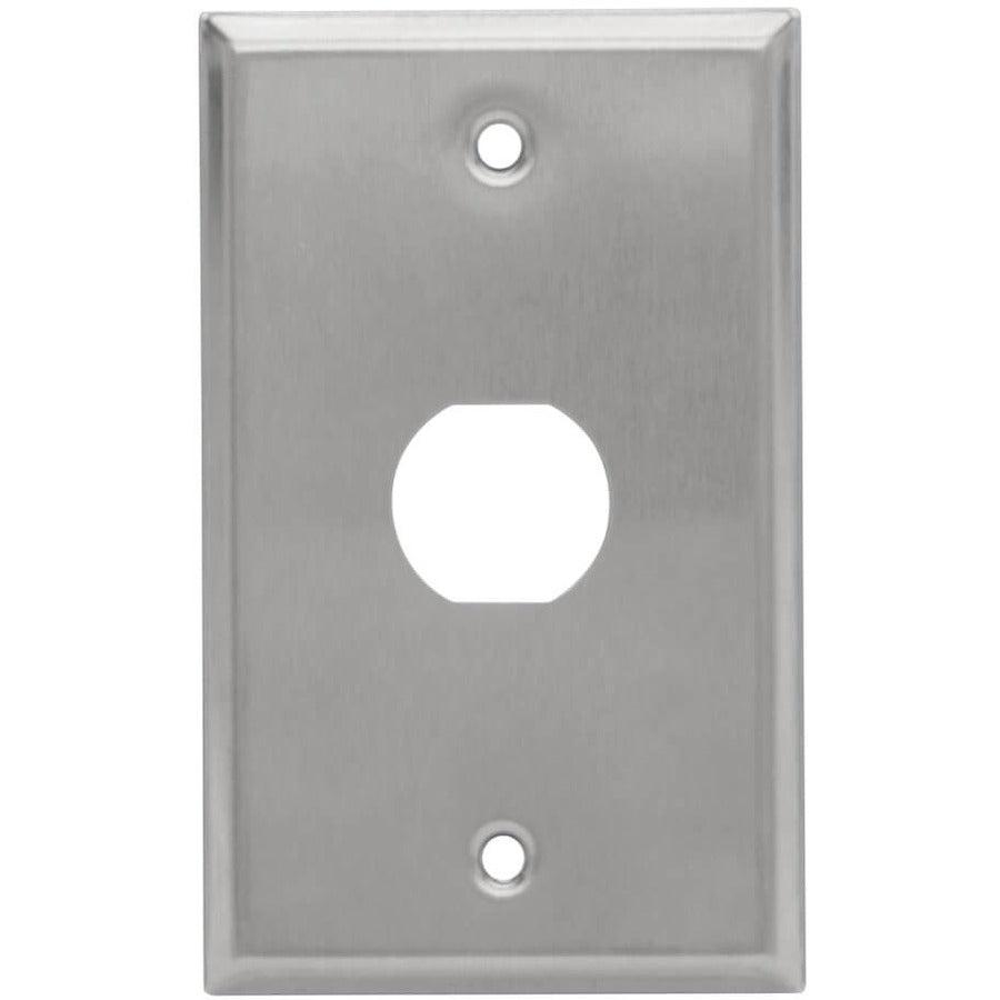 Tripp Lite N206-Fp01-Ind 1-Port Single Gang Faceplate, Stainless Steel, Industrial Grade, Ip44, Taa