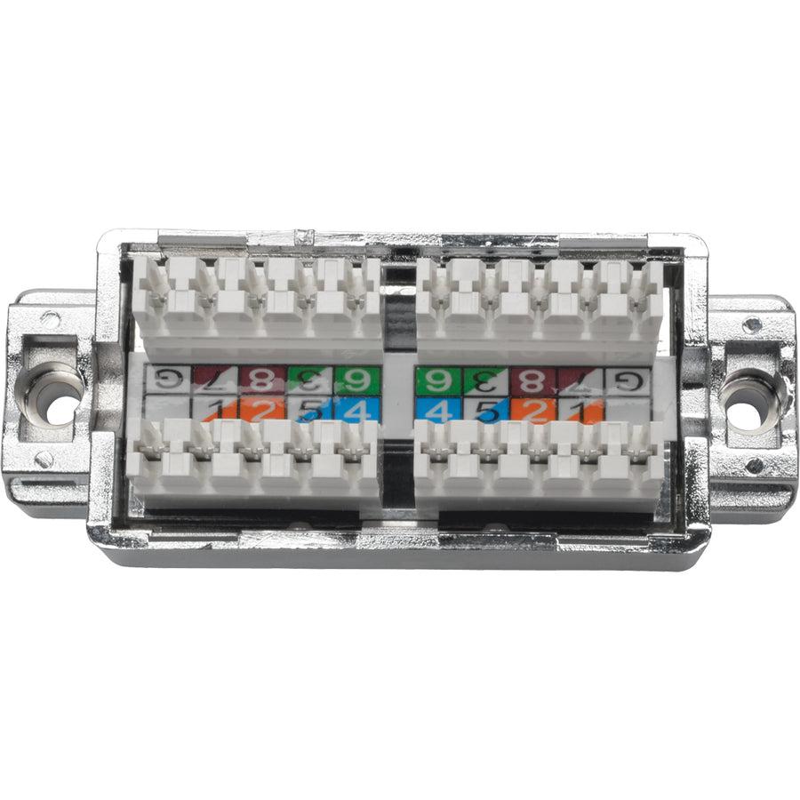 Tripp Lite N237-001-Sh Cat5E/6 Shielded Surface-Mount Junction Box, 110 Idc, Taa