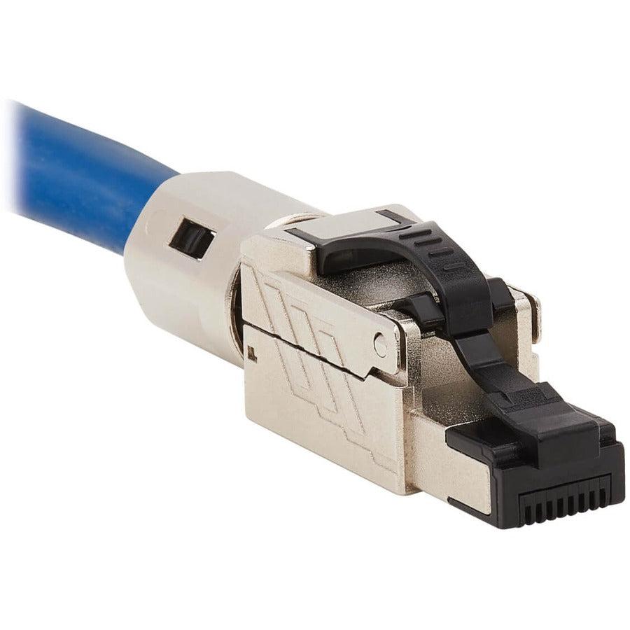 Tripp Lite N238-P01-Mptl-A Cat6A Rj45 Plug - Mptl, Shielded, 100W High-Power Poe & Poe++, Zinc Die-Cast, Black, Taa