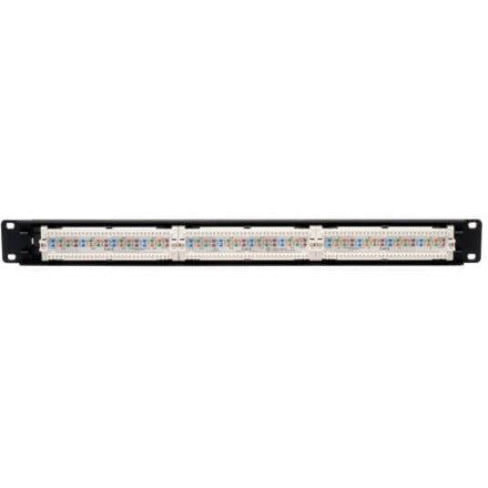 Tripp Lite N252-024 24-Port 1U Rack-Mount Cat6/Cat5 110 Patch Panel, 568B, Rj45 Ethernet, Taa