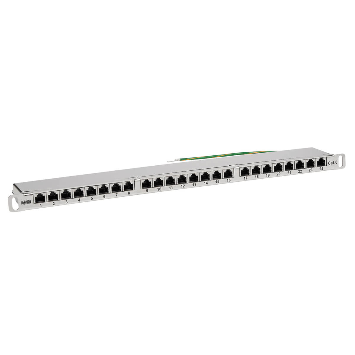 Tripp Lite N252-024-Hu-Shk Cat5E/Cat6 24-Port Patch Panel - Shielded, Krone Idc, 568A/B, Rj45 Ethernet, 0.5U Rack-Mount, Taa