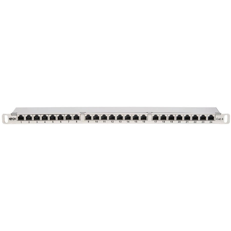 Tripp Lite N252-024-Hu-Shk Cat5E/Cat6 24-Port Patch Panel - Shielded, Krone Idc, 568A/B, Rj45 Ethernet, 0.5U Rack-Mount, Taa