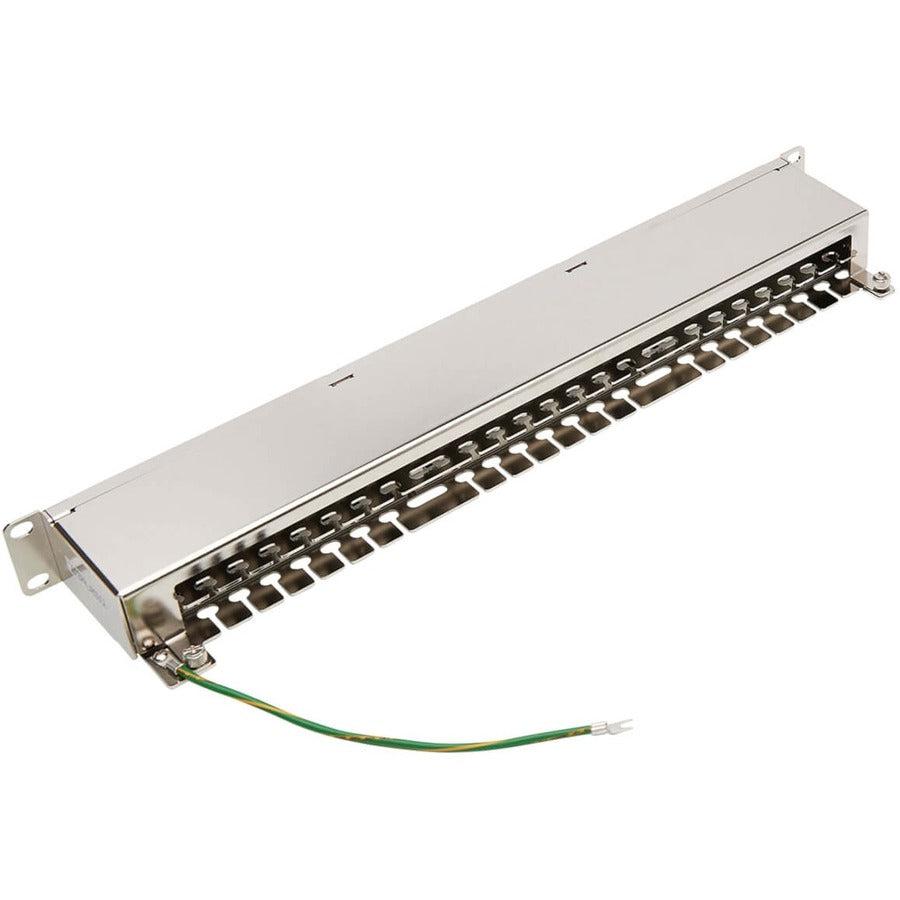 Tripp Lite N252-048-Sh-K Cat5E/Cat6 48-Port Patch Panel - Shielded, Krone Idc, 568A/B, Rj45 Ethernet, 1U Rack-Mount, Taa