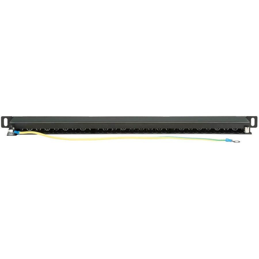 Tripp Lite N252A-024-Hushk Cat6A 24-Port High-Density Shielded Patch Panel - Dual Idc, 568A/B, Rj45 Ethernet, 0.5U Rack-Mount