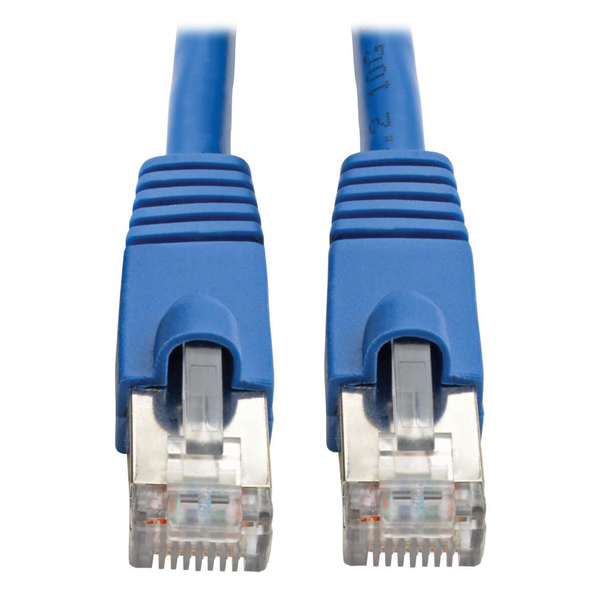 Tripp Lite N262-012-Bl Cat6A 10G-Certified Snagless Shielded Stp Ethernet Cable (Rj45 M/M), Poe, Blue, 12 Ft. (3.66 M)
