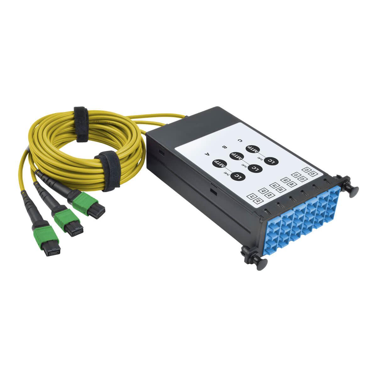 Tripp Lite N482-3M8L12S-B 40/100Gb Fiber Breakout Cassette With Built-In Mtp Cables, 40Gb To 4 X