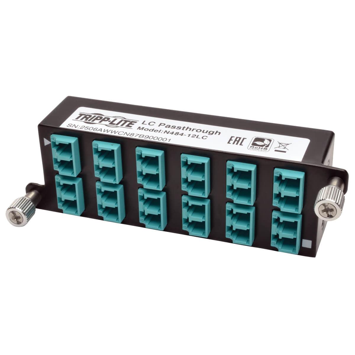 Tripp Lite N484-12Lc 10Gbe Pass-Through Cassette - (X12) Lc Duplex