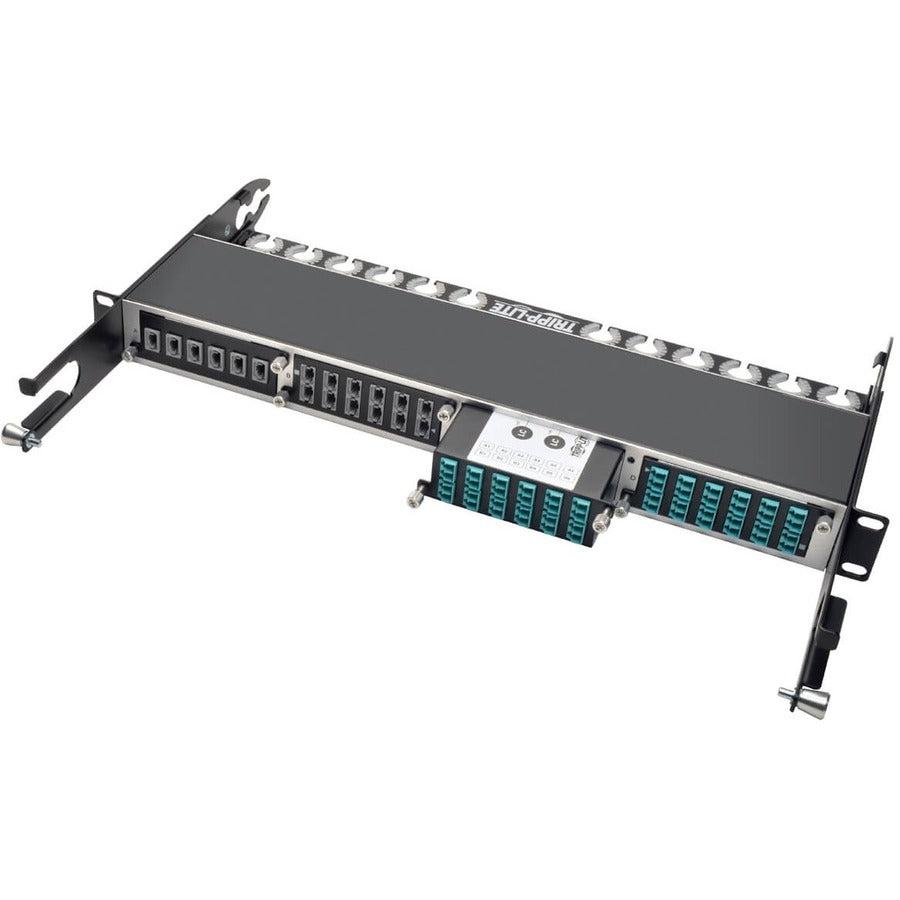 Tripp Lite N484-2M12-Lc12 40Gb To 10Gb Breakout Cassette, (X2) 12-Fiber Om4 Mtp/Mpo ( Male With Pins ) To ( X12 ) Lc Duplex
