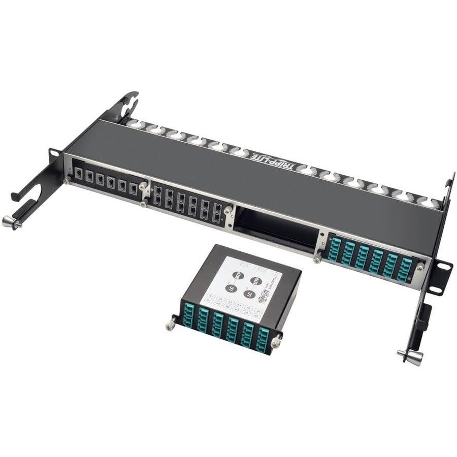 Tripp Lite N484-2M12-Lc12 40Gb To 10Gb Breakout Cassette, (X2) 12-Fiber Om4 Mtp/Mpo ( Male With Pins ) To ( X12 ) Lc Duplex