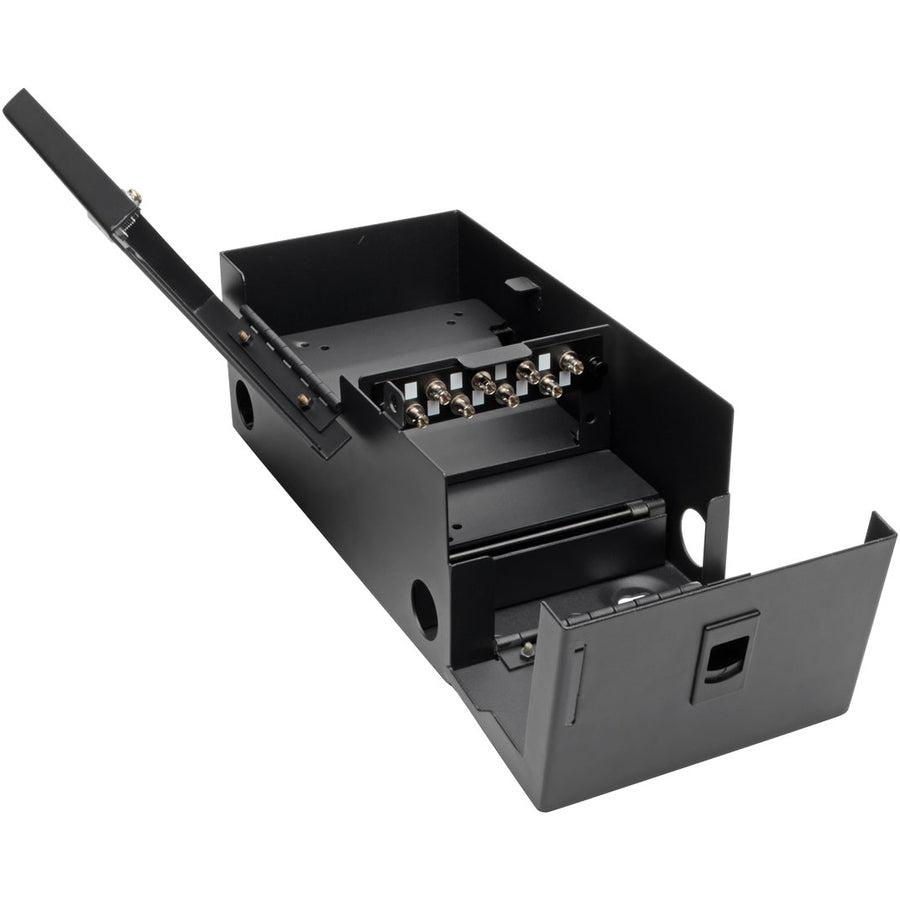 Tripp Lite N492-08S-St High-Density Fiber Adapter Panel (Mmf/Smf), 8 St Simplex Connectors, Black