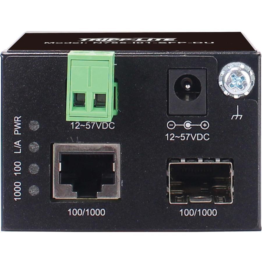Tripp Lite N785-I01-SFP-DU Unmanaged Industrial Media Converter - Gigabit Ethernet SFP | Tripp Lite