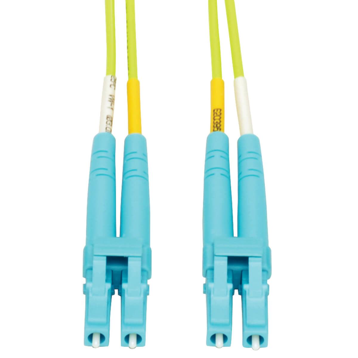 Tripp Lite N820-01M-Om5 Lc To Lc Multimode Duplex Fiber Optics Patch Cable, 1 Meter - 100Gb, 50/125, Om5, Lc/Lc, Lime Green