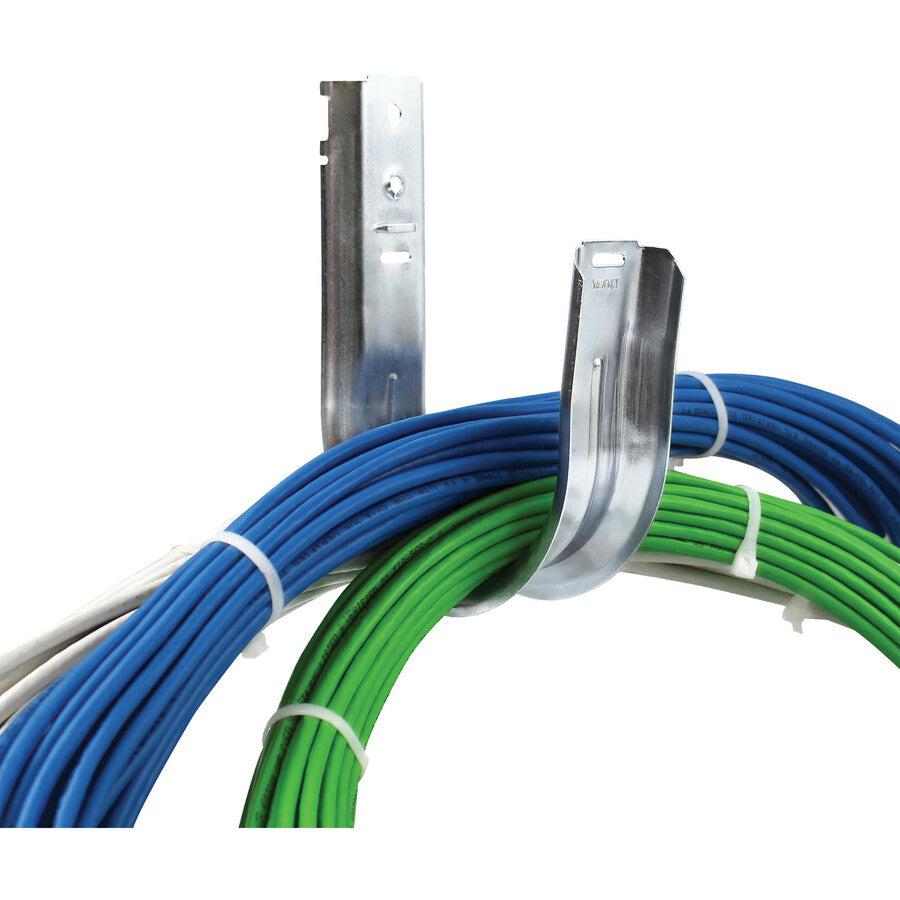 Tripp Lite Ncm-Jhw40-25 J-Hook Cable Support - 4", Wall Mount, Galvanized Steel, 25 Pack