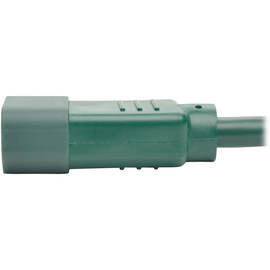 Tripp Lite P004-002-Agn Pdu Power Cord, C13 To C14 - 10A, 250V, 18 Awg, 2 Ft. (0.61 M), Green