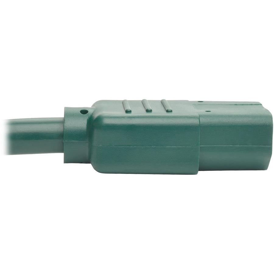 Tripp Lite P004-002-Agn Pdu Power Cord, C13 To C14 - 10A, 250V, 18 Awg, 2 Ft. (0.61 M), Green