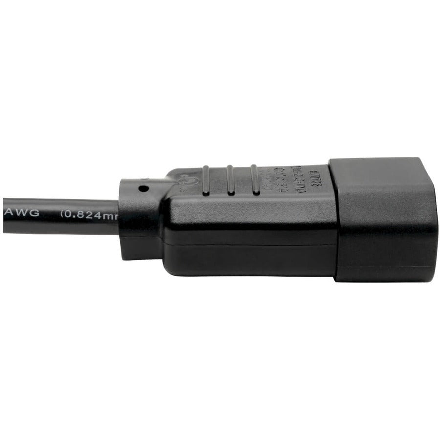 Tripp Lite P004-008 Pdu Power Cord, C13 To C14 - 10A, 250V, 18 Awg, 8 Ft. (2.43 M), Black