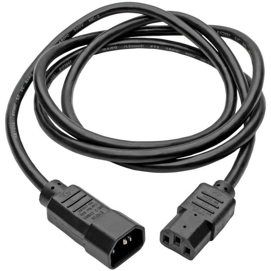 Tripp Lite P004-008 Pdu Power Cord, C13 To C14 - 10A, 250V, 18 Awg, 8 Ft. (2.43 M), Black