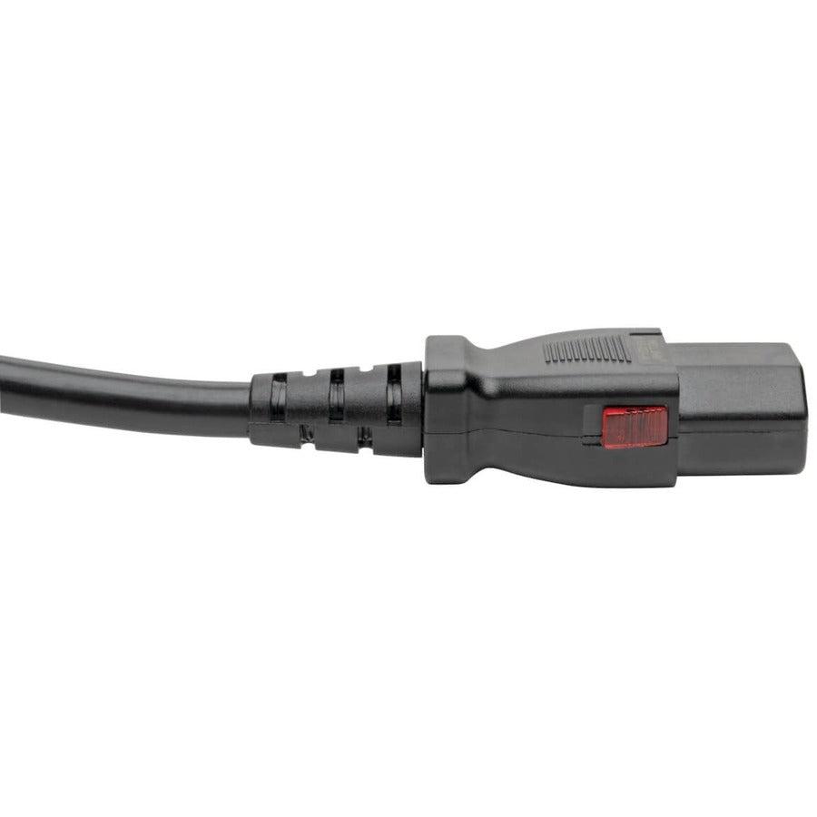 Tripp Lite P004-L10 Power Extension Cord, Locking C13 To C14 Pdu Style - 10A, 250V, 18 Awg, 10 Ft. (3.05 M)