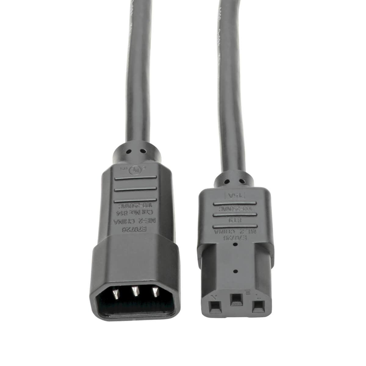 Tripp Lite P005-010 Heavy-Duty Pdu Power Cord, C13 To C14 - 15A, 250V, 14 Awg, 10 Ft. (3.05 M), Black