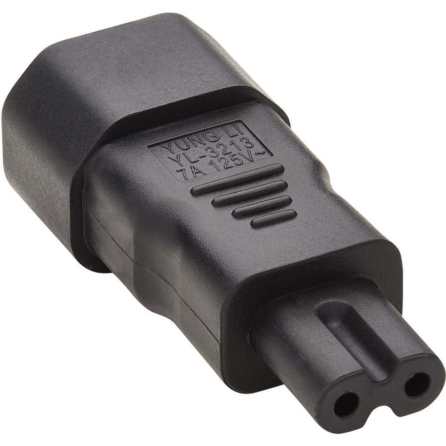 Tripp Lite P016-000 Iec C14 To Iec C7 Power Cord Adapter - 7A, 125V, Black