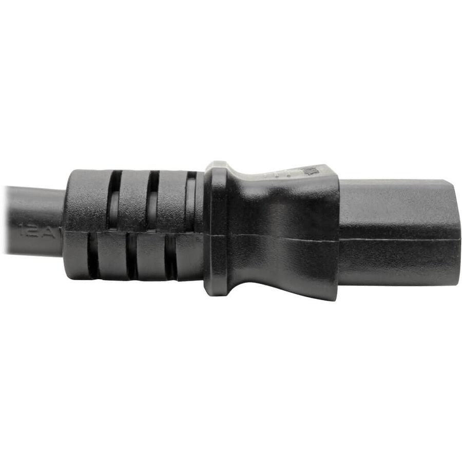 Tripp Lite P032-003 C20 To C13 Power Cord For Computer - Heavy-Duty, 15A, 100-250V, 14 Awg, 3 Ft. (0.91 M), Black