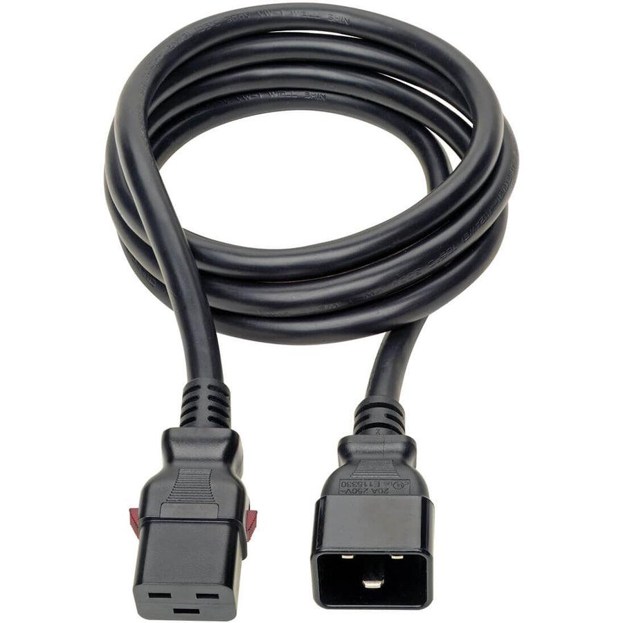 Tripp Lite P036-L06 Power Extension Cord, Locking C19 To C20 - Heavy-Duty, 20A, 100-250V, 12 Awg, 6 Ft. (1.83 M), Black