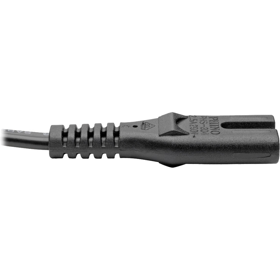 Tripp Lite P061-006 Uk Computer Power Cord - Bs1363 To C7, 2.5A, 250V, 18 Awg, 6 Ft. (1.83 M), Black