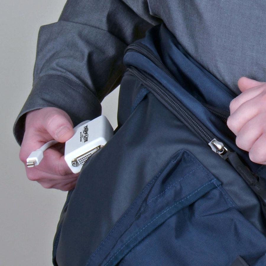 Tripp Lite P137-06N-Dvi Keyspan Mini Displayport To Dvi Adapter, Video Converter For Mac/Pc, White (M/F), 6-In. (15.24 Cm)