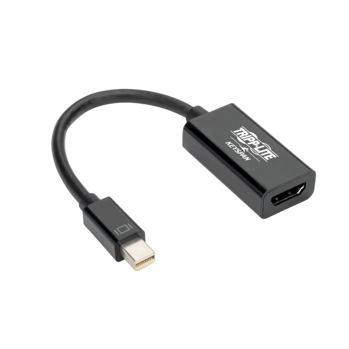 Tripp Lite P137-06N-Hd4K6B Keyspan Mini Displayport To Hdmi Active Adapter/Video Converter (M/F) - 4K 60 Hz, Dp 1.2, Hdcp 2.2, Black, 6 In.